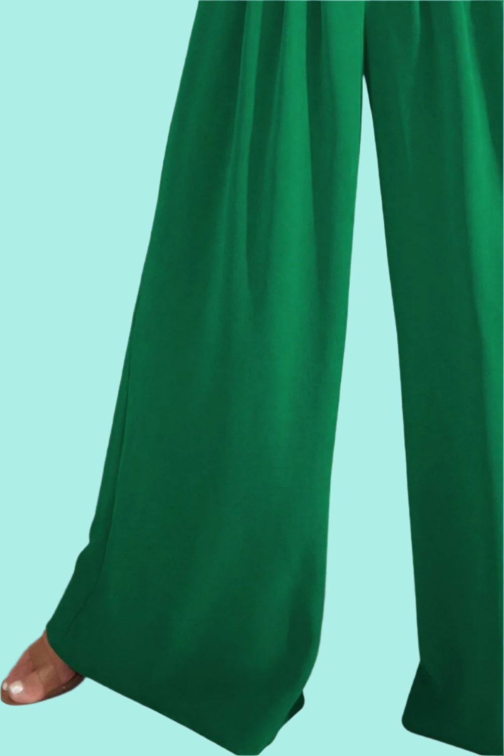 High Waist Pleated Wide Leg Pants