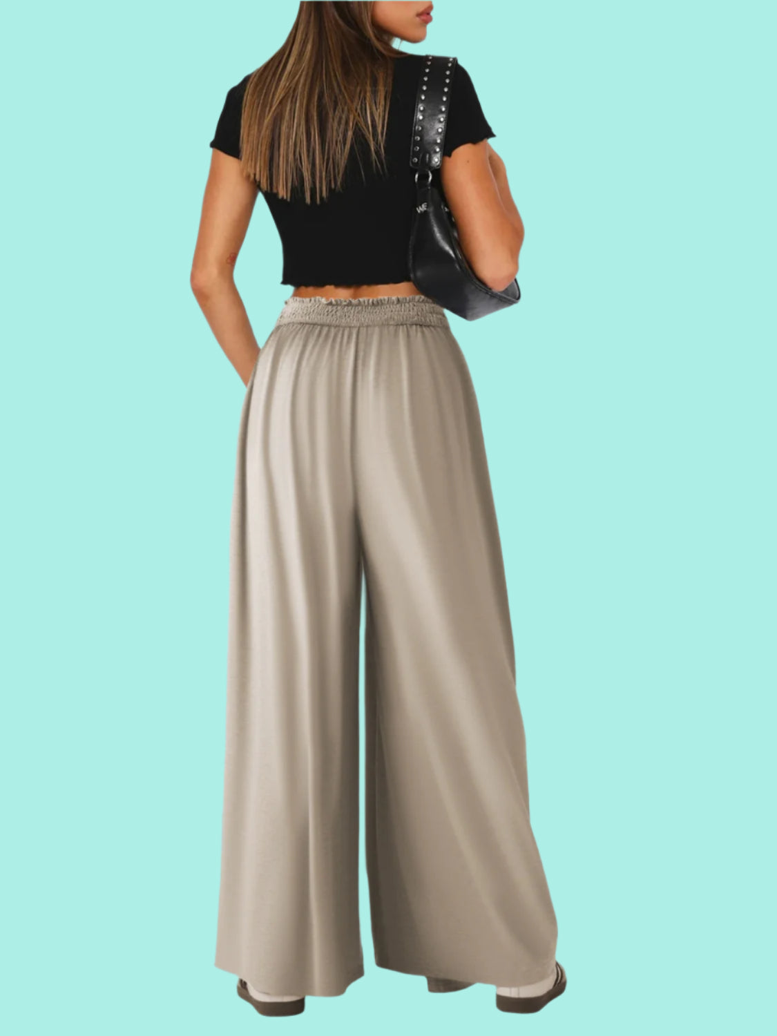 High Waist Wide Leg Pants