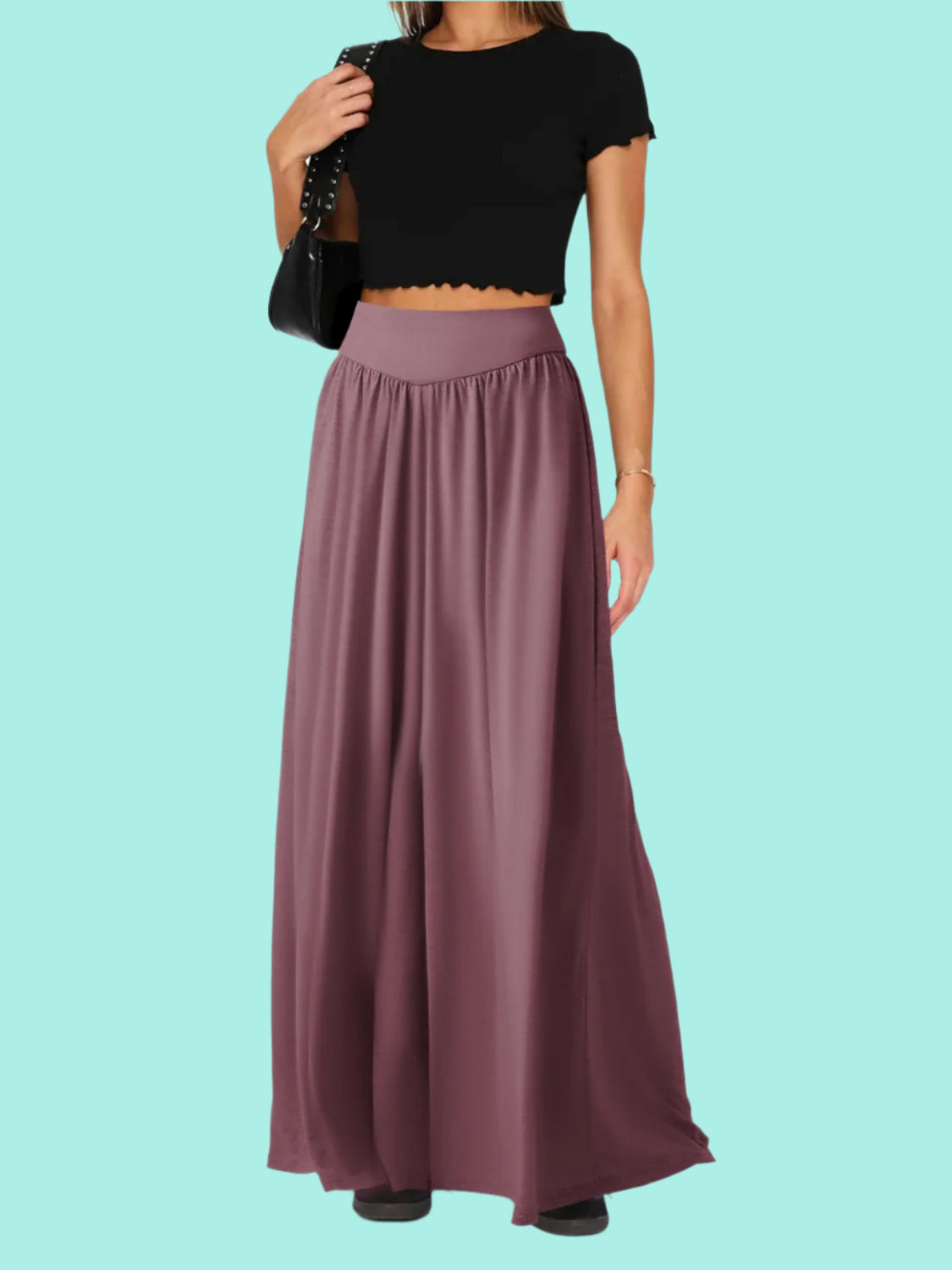 High Waist Wide Leg Pants