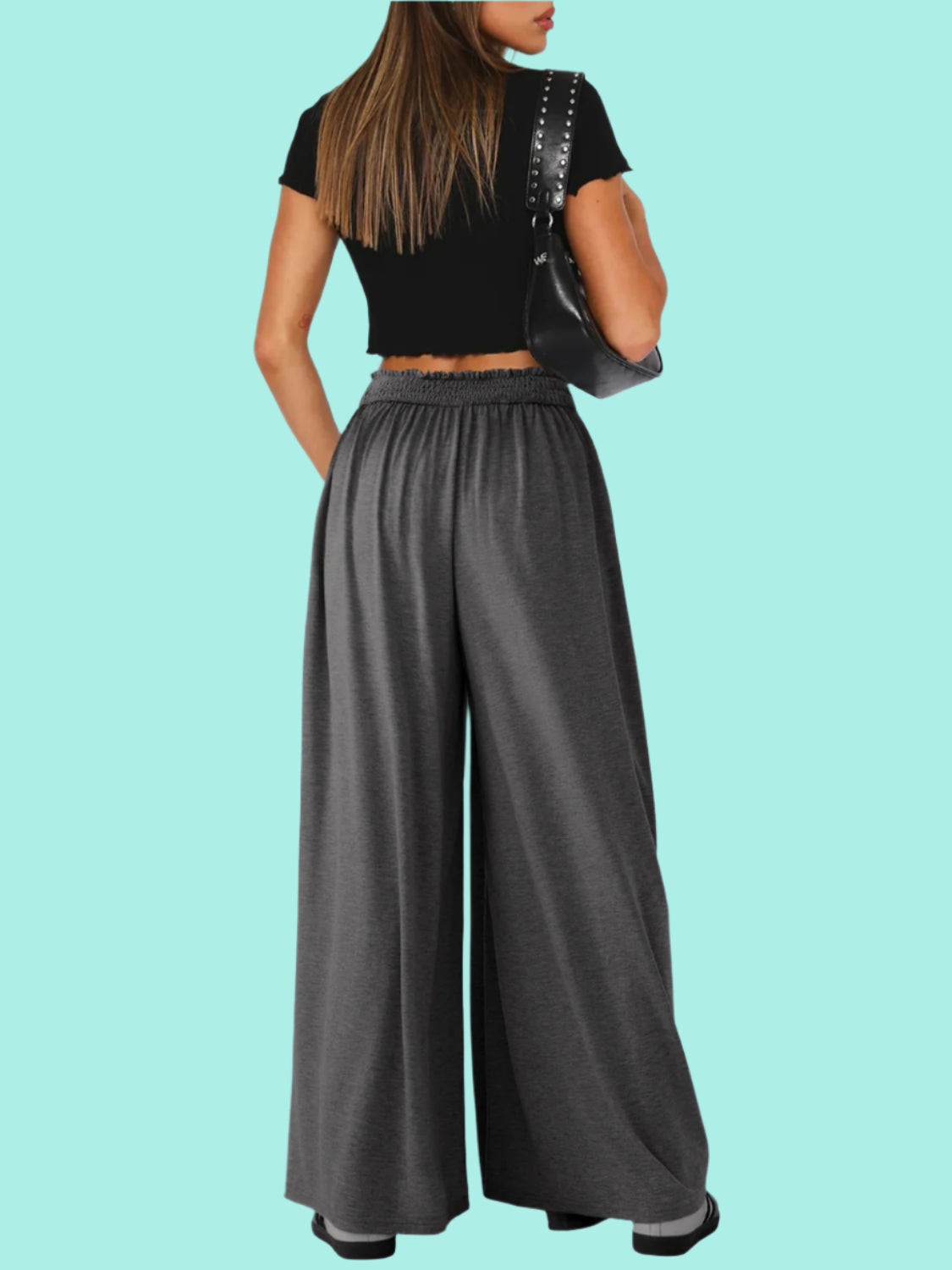 High Waist Wide Leg Pants