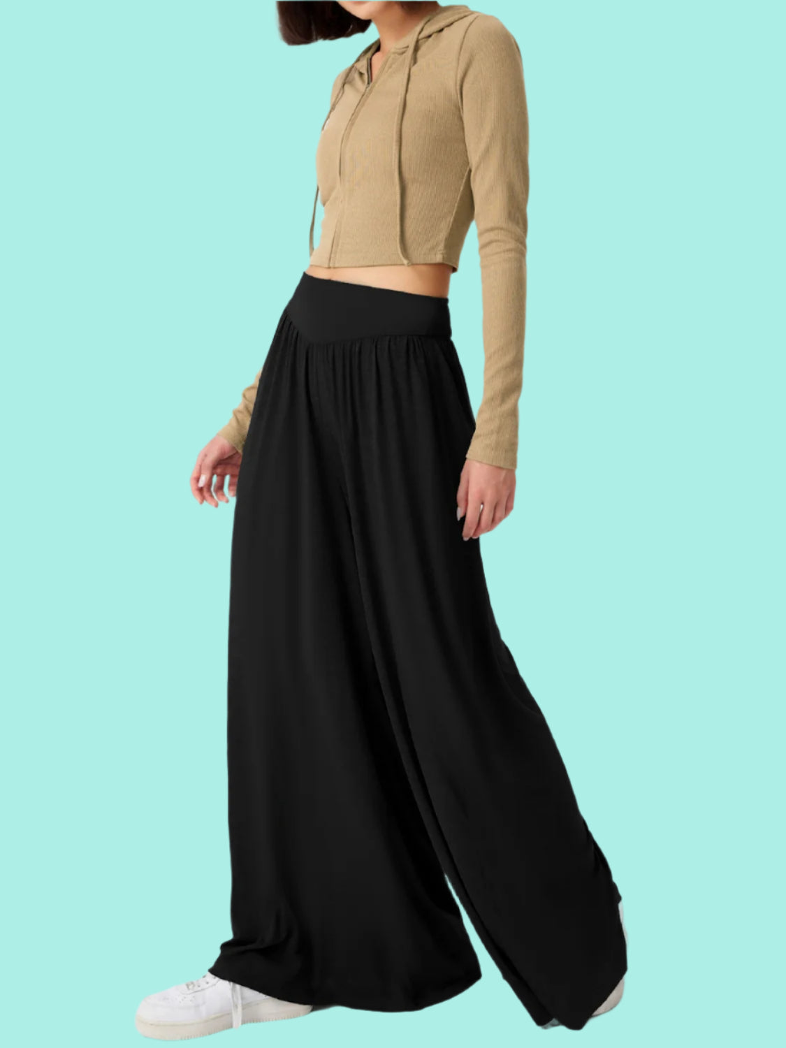 High Waist Wide Leg Pants