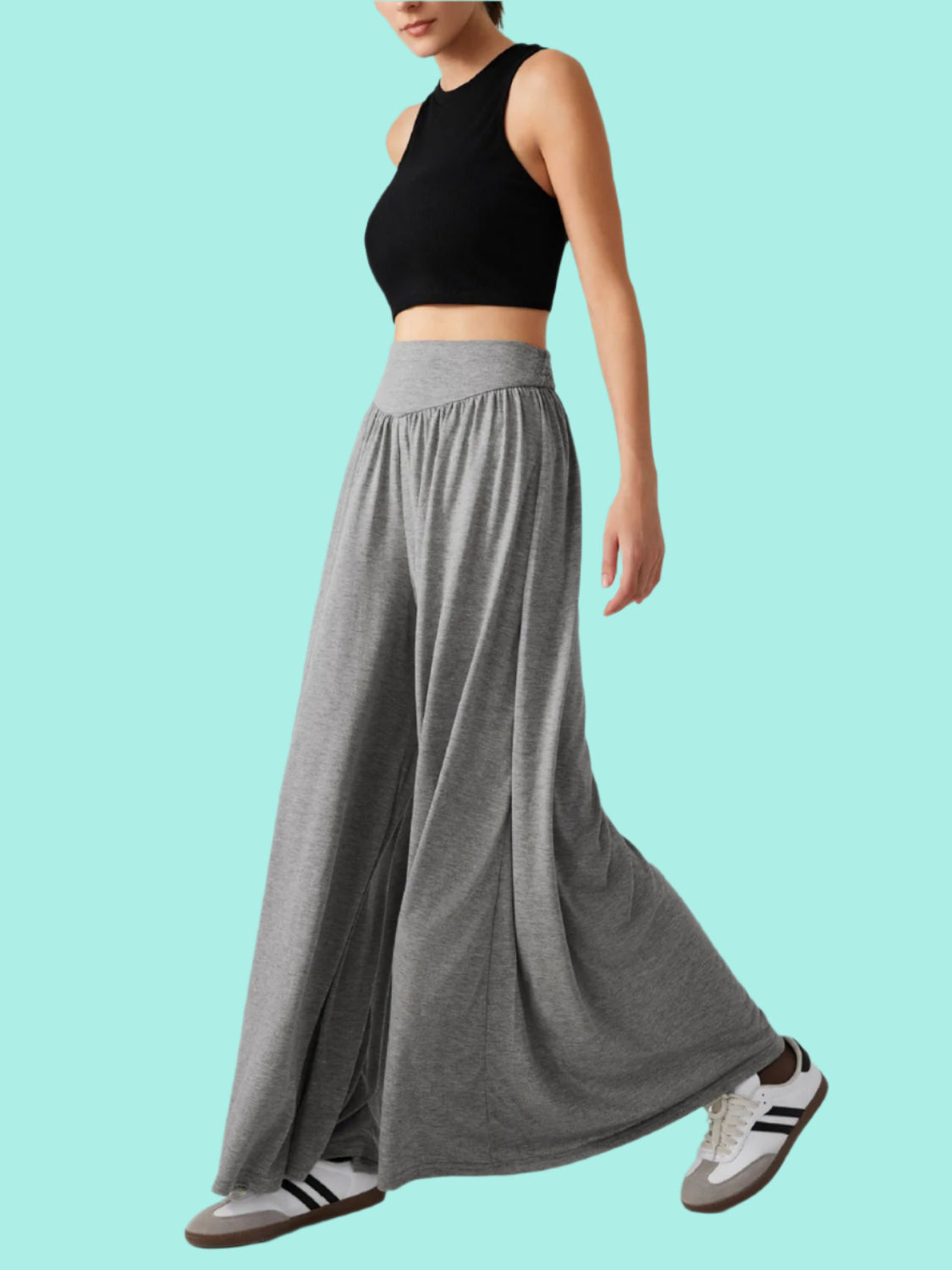 High Waist Wide Leg Pants