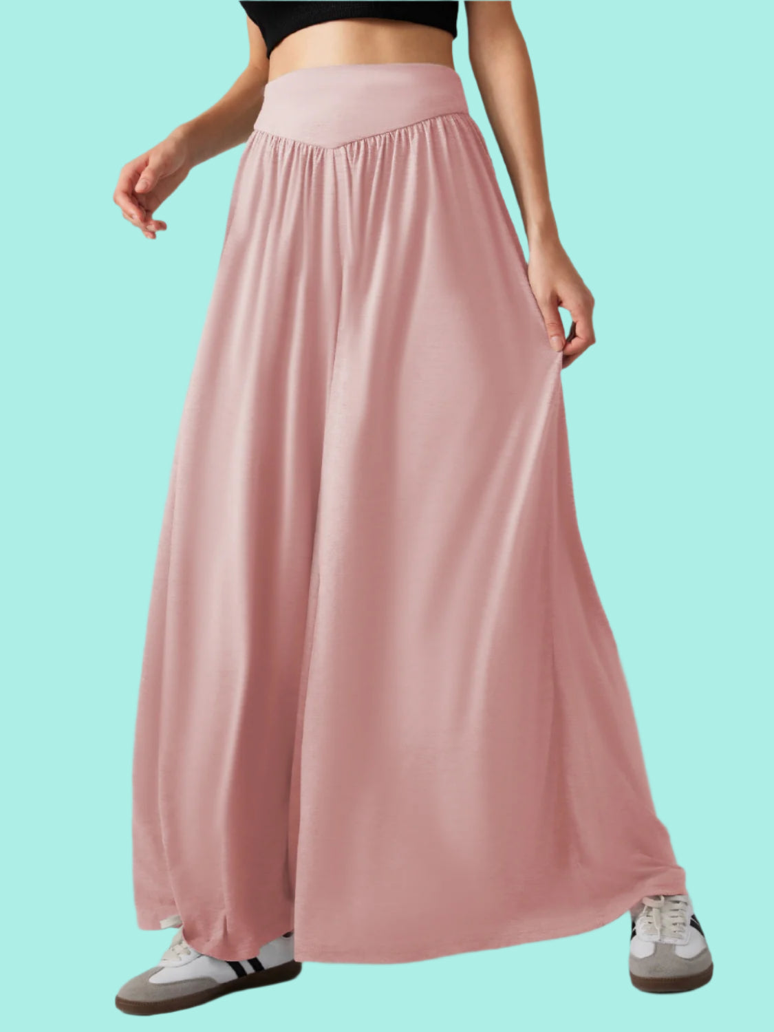 High Waist Wide Leg Pants