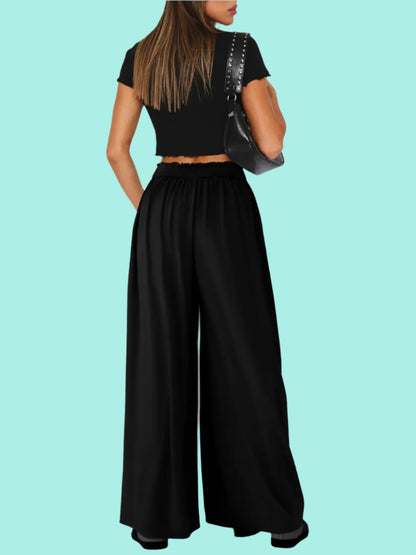 High Waist Wide Leg Pants