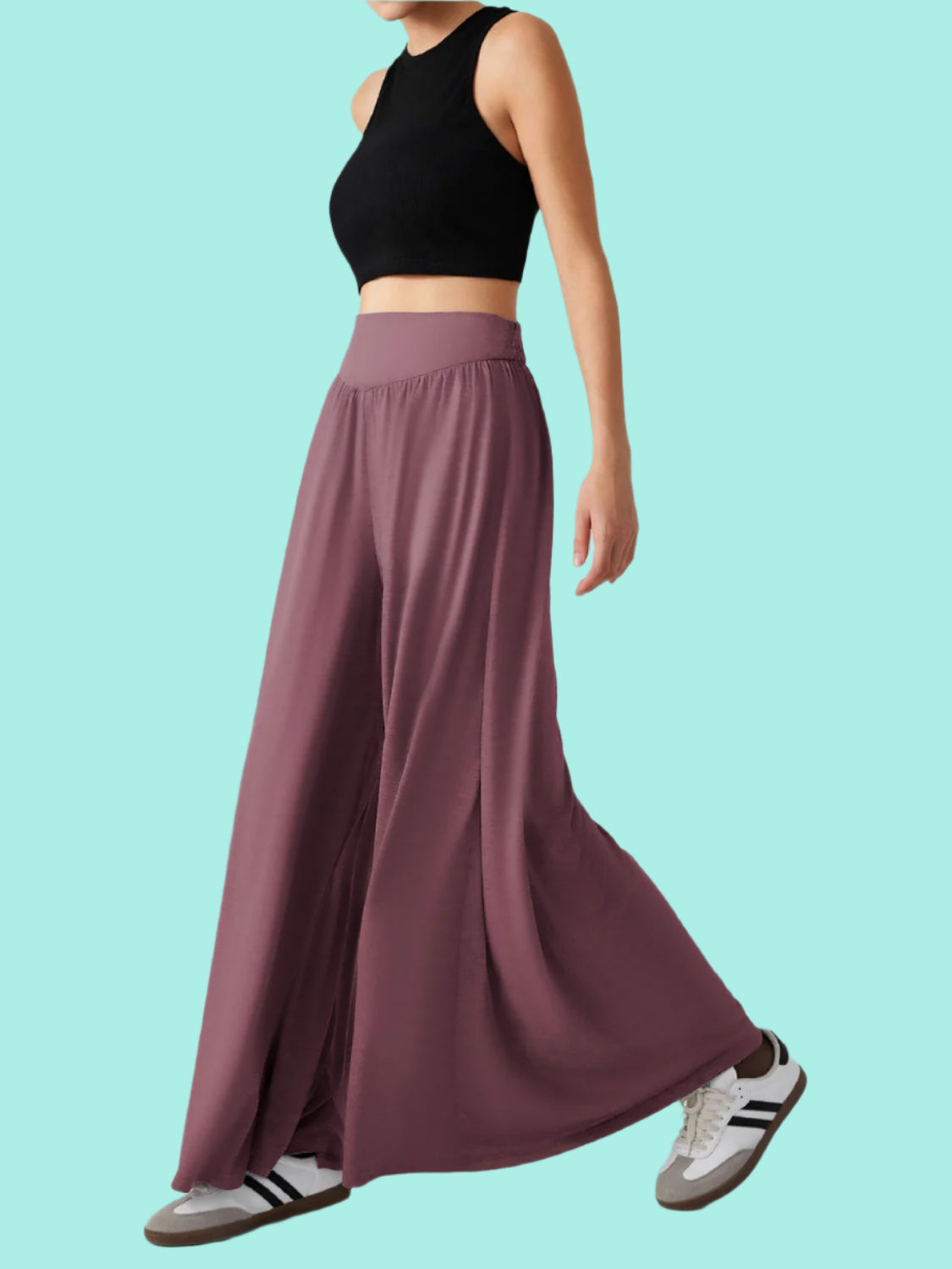 High Waist Wide Leg Pants