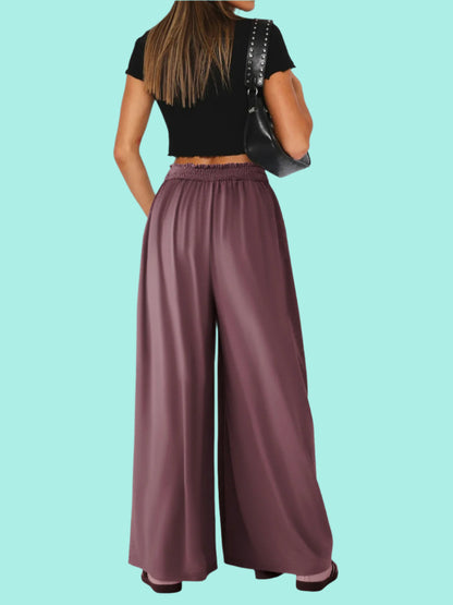 High Waist Wide Leg Pants