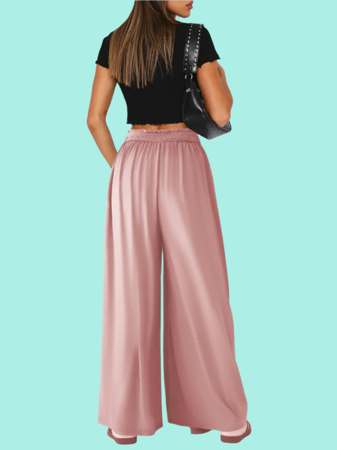 High Waist Wide Leg Pants